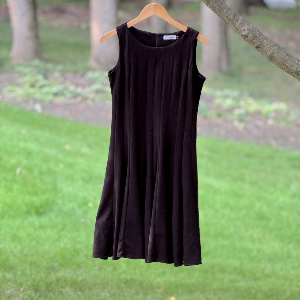 Calvin Klein black sleeveless swing dress